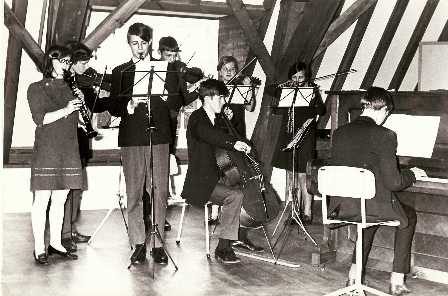Concert op Slotzolder 11 maart 1968 (Gemeentearchief Zeist)